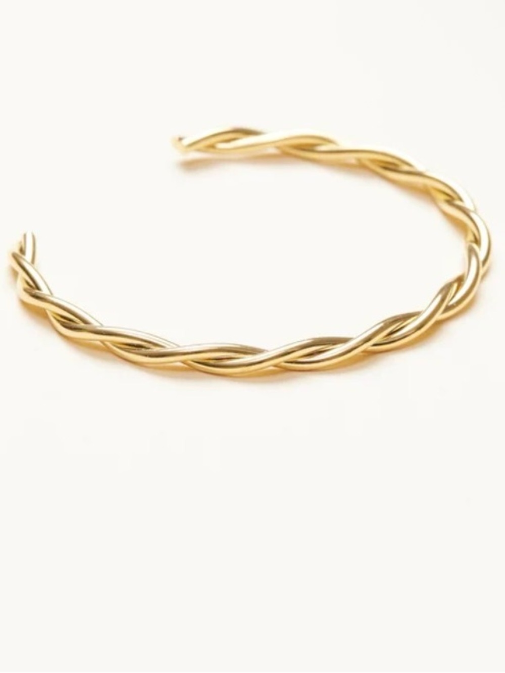 NEW Amonelle Gold Tone Twisted Wire Open Cuff Bracelet
